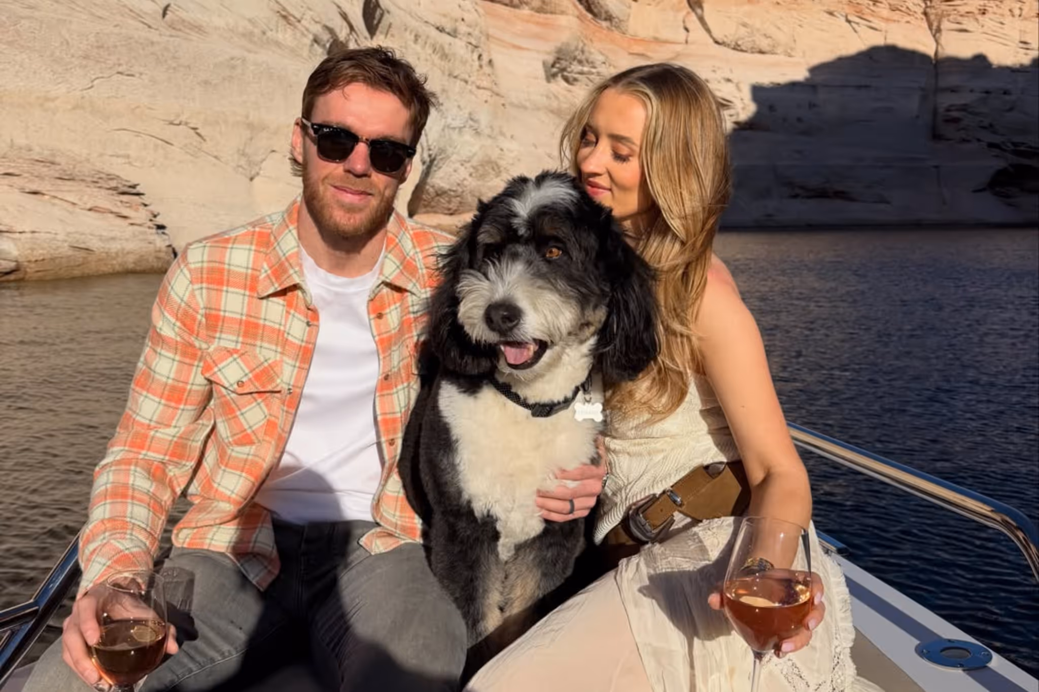 McDavid and his wife Lauren show off photos from luxurious Utah vacation