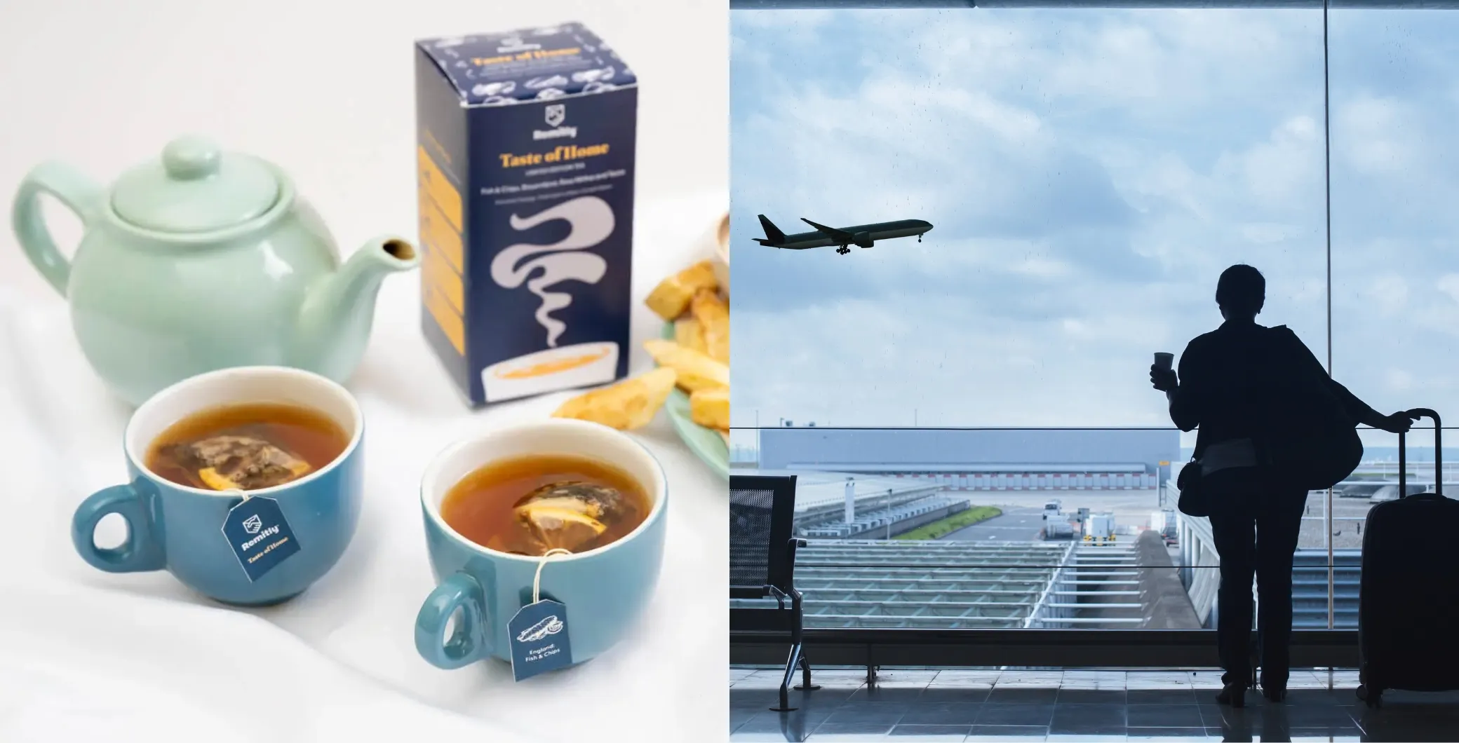 From fish and chips to tacos, this company has launched new tea flavours to help combat homesickness