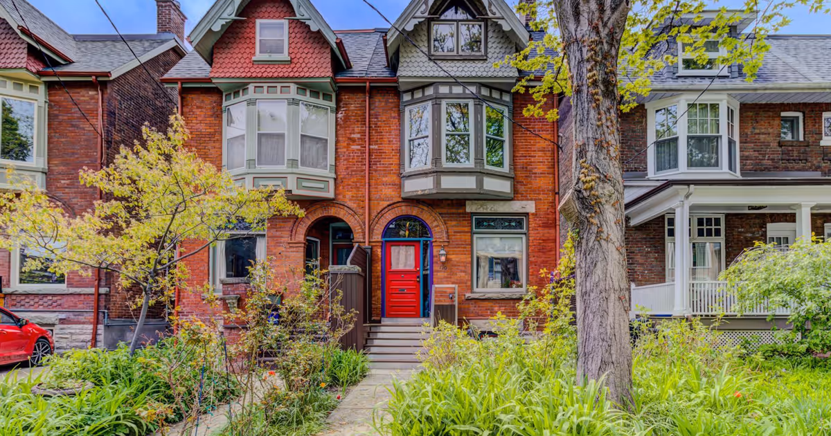 $2 million Toronto traditional home surprises with rainbow interiors