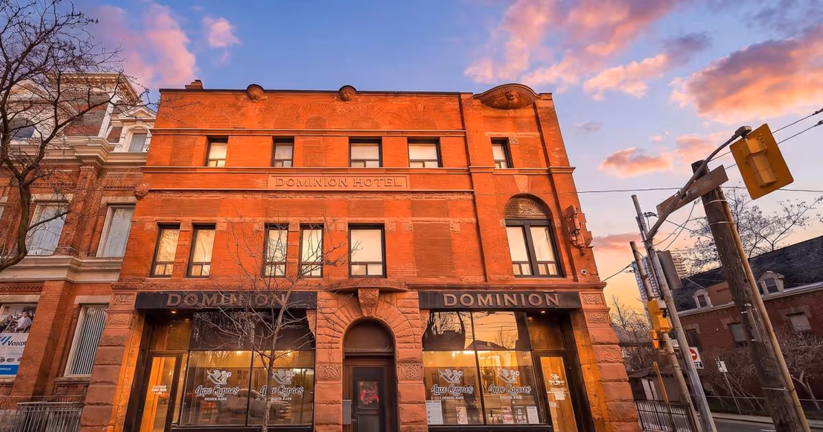 Toronto's iconic Dominion Hotel was just listed for under $5 million