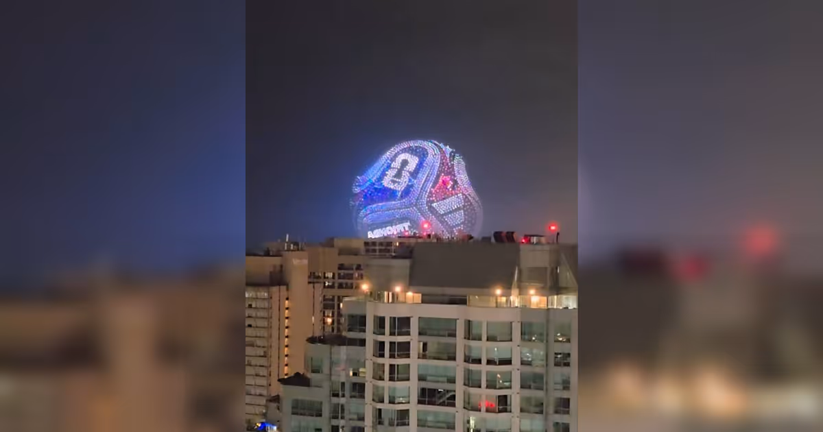 Toronto got a mysterious yet dazzling FIFA World Cup drone show