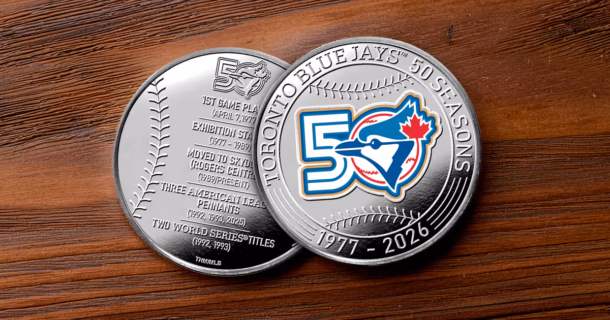 How to get your hands on the limited-edition Toronto Blue Jays™ 50 Seasons coin