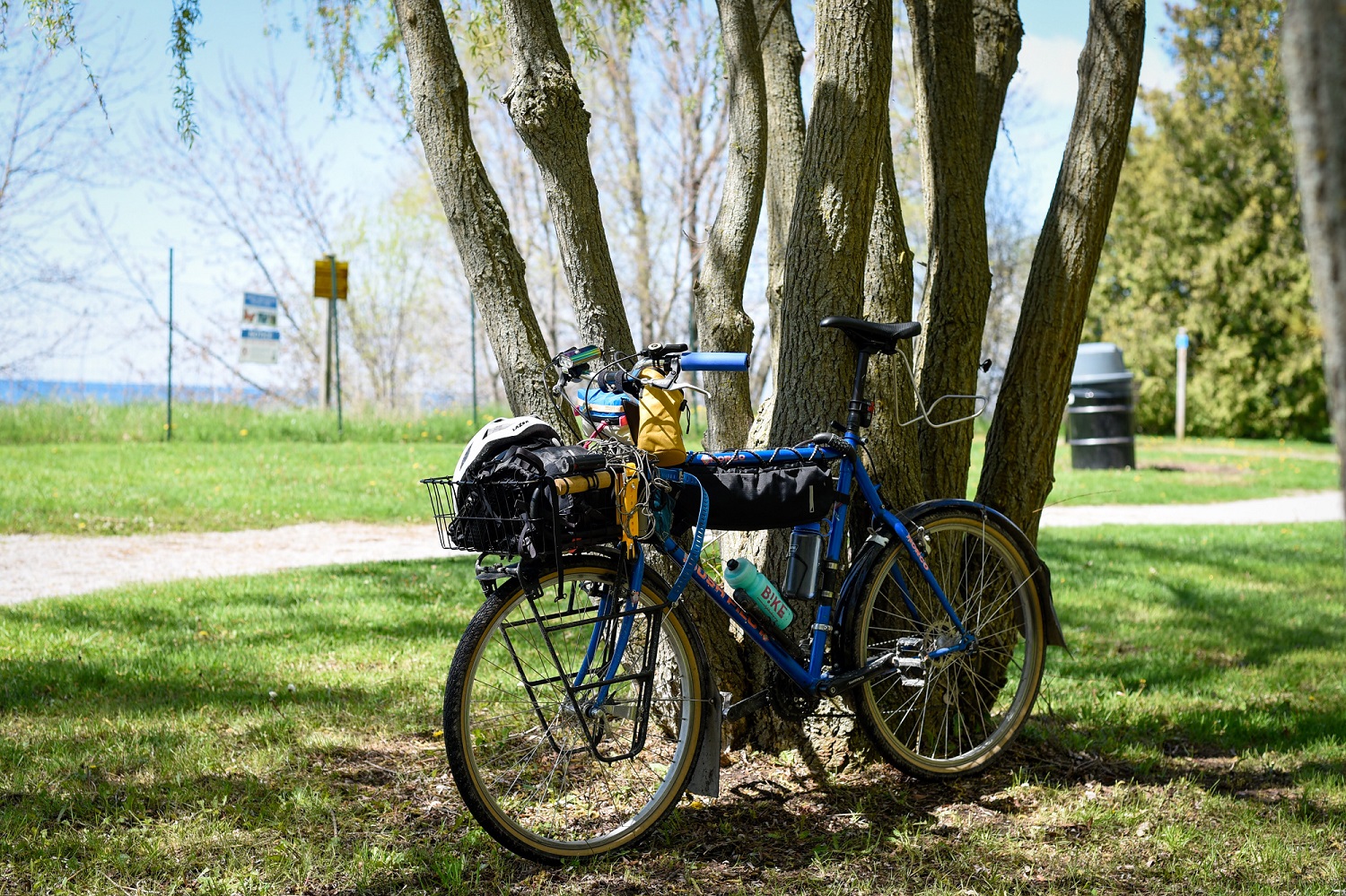 Visiting parks on two wheels