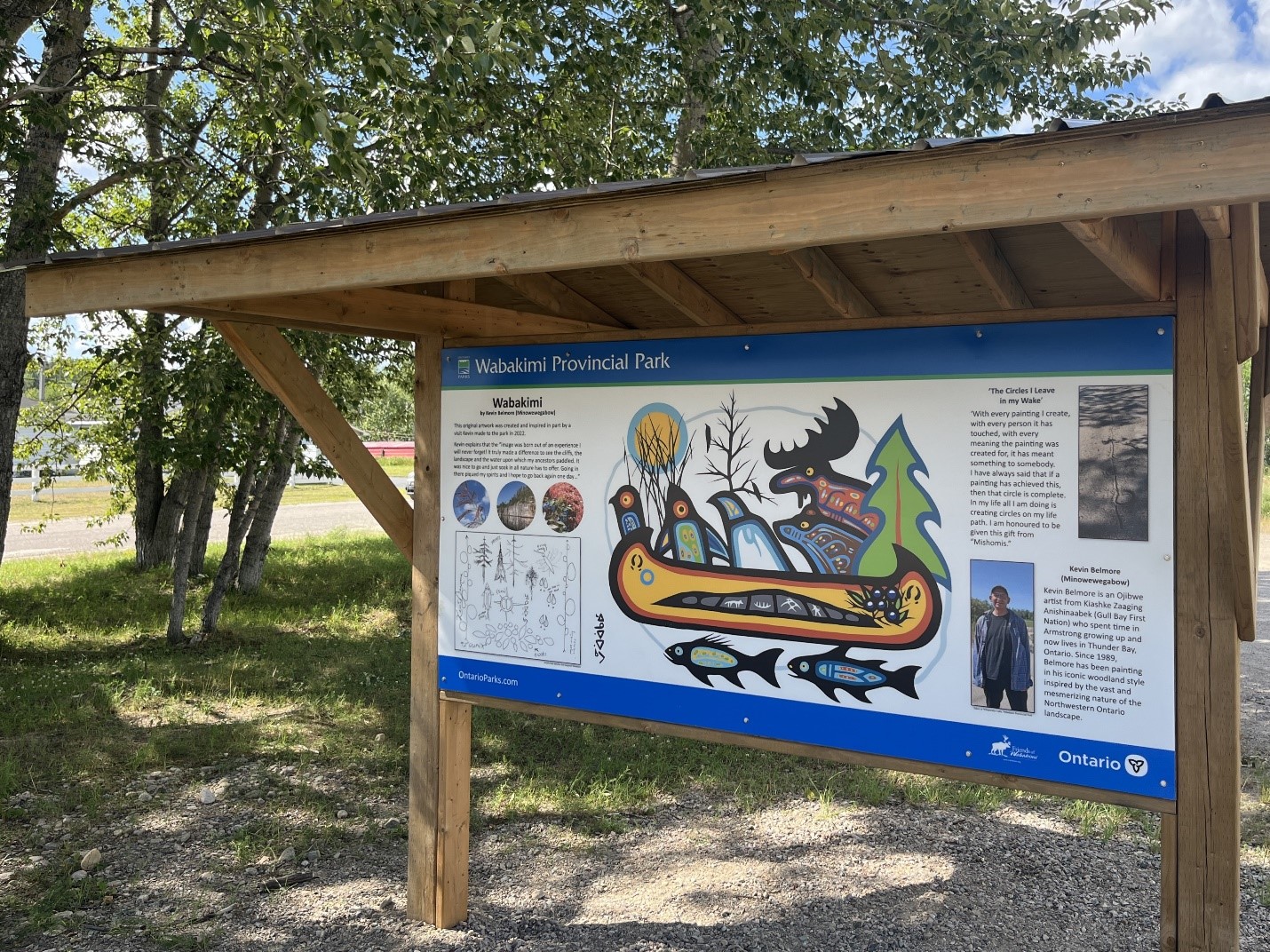 Art inspired by landscapes: Wabakimi’s kiosk project
