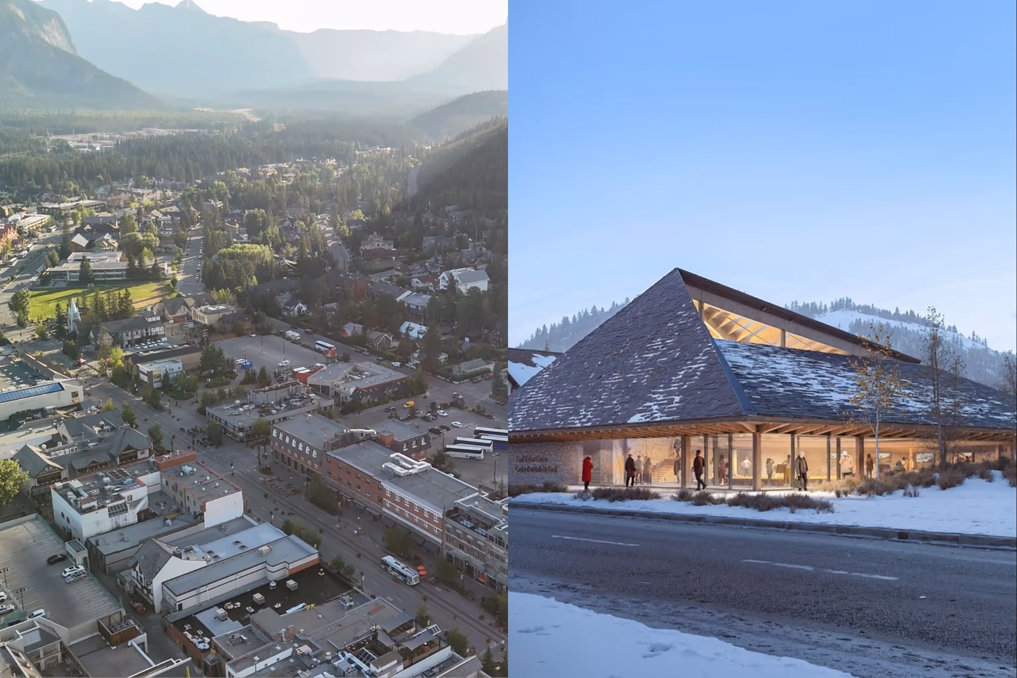 A huge new building is in the works in downtown Banff and here's what it'll look like