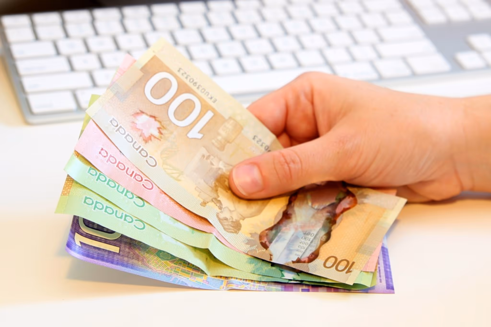 Some Canadians will receive a government benefit payment on Thursday