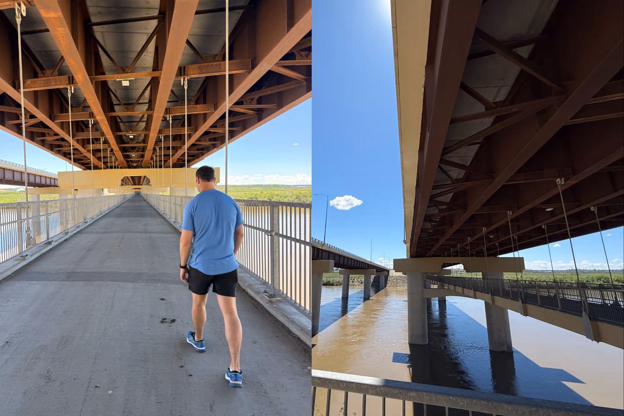 There's a neat pedestrian bridge under the last completed link of Anthony Henday Drive