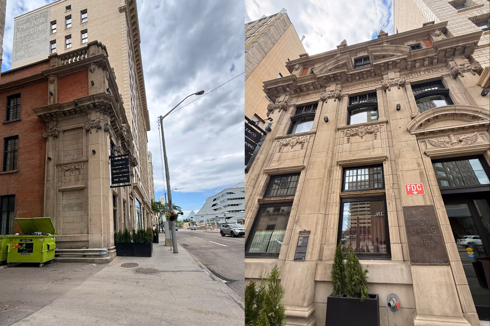 This was the first 'fireproof bank' built in Edmonton and it's still standing