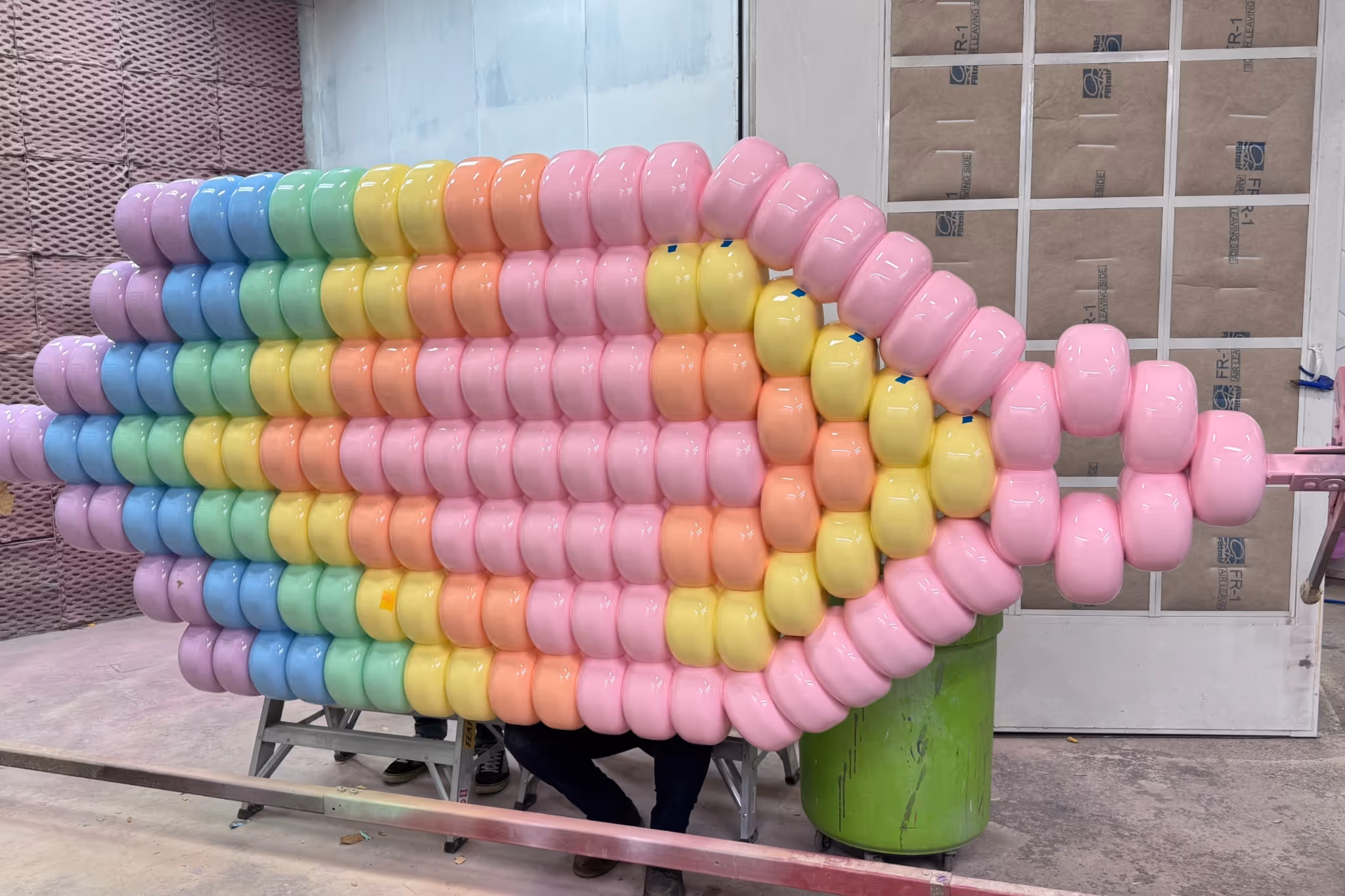 A HUGE 14-foot beaded earring is about to go up in Hawrelak Park