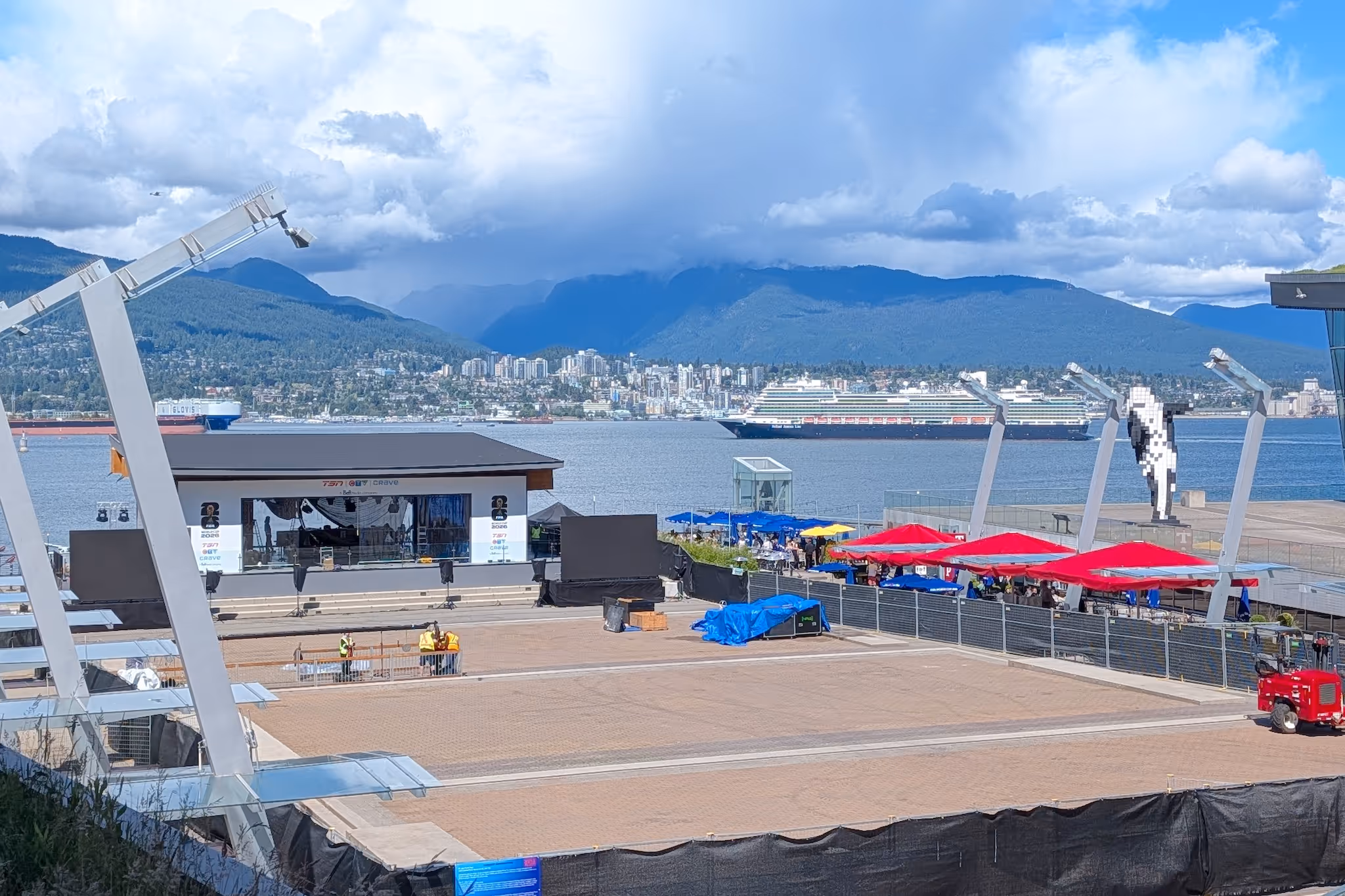 TSN's FIFA World Cup broadcast studio is taking over Jack Poole Plaza