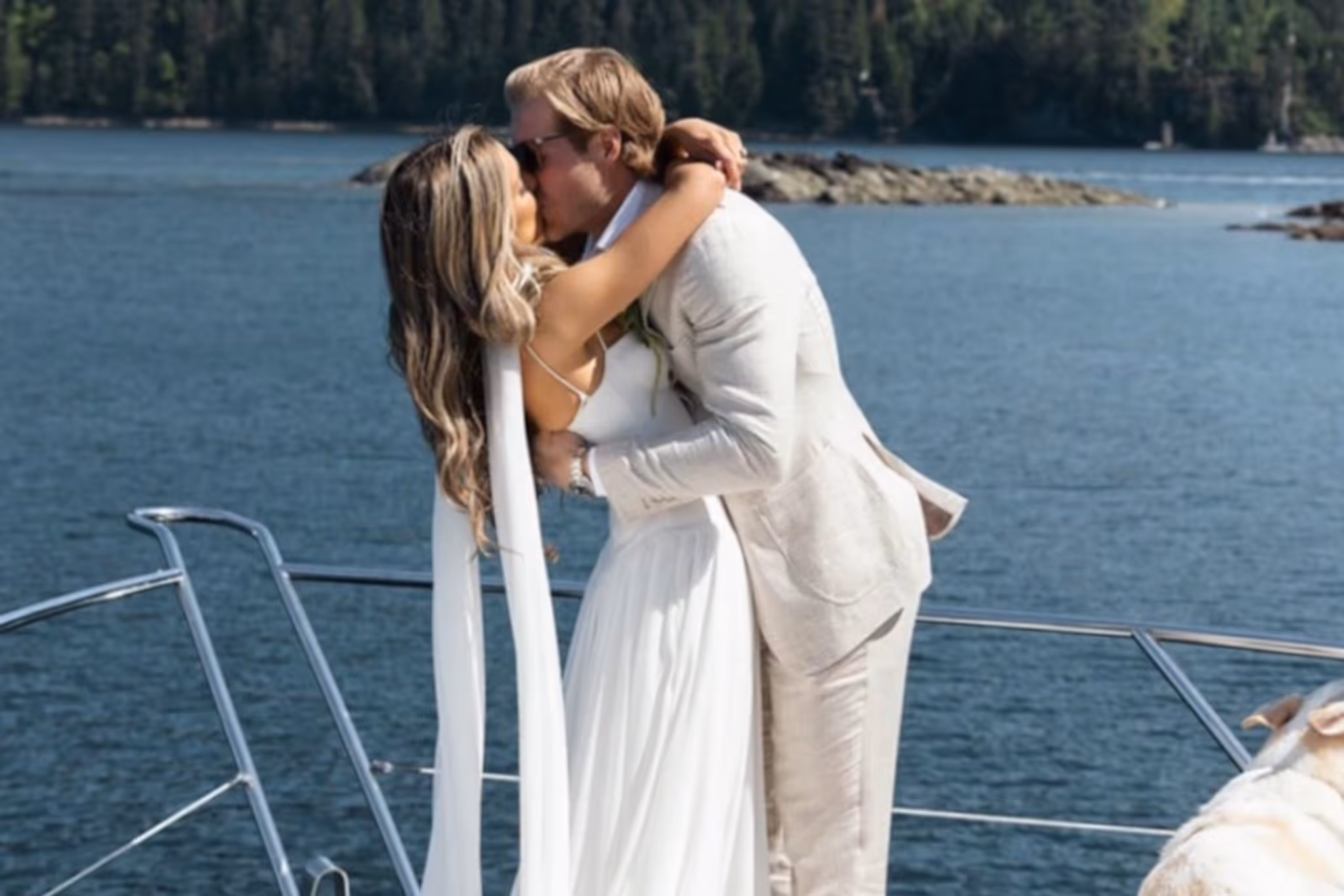 Wife of Vancouver Canucks' Boeser shows off stunning photos from their wedding