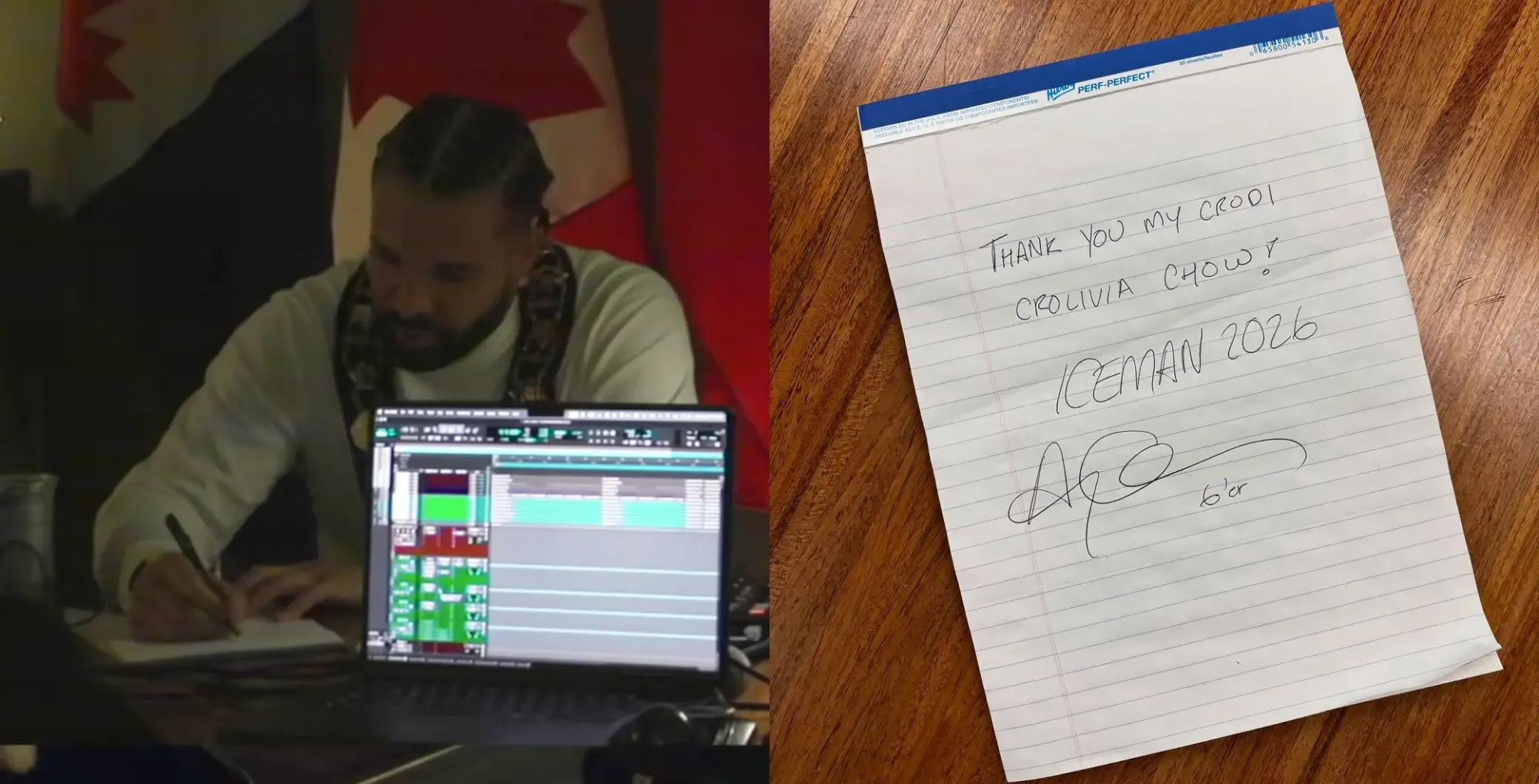 ‘Thank you my crodi,’ Drake Iceman rollout reaches Toronto City Hall as rapper leaves note for Olivia Chow