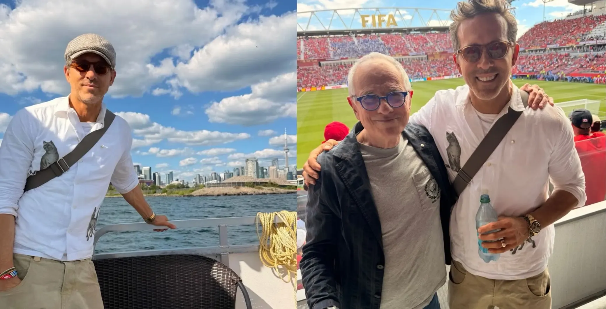 ‘Canada loves you back’: Ryan Reynolds flies in to Toronto for Canada’s historic World Cup opener