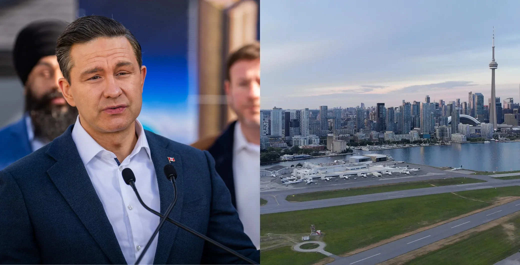“Pearson is a disaster,’ Pierre Poilievre backs provincial plan to expand Toronto’s Billy Bishop Airport