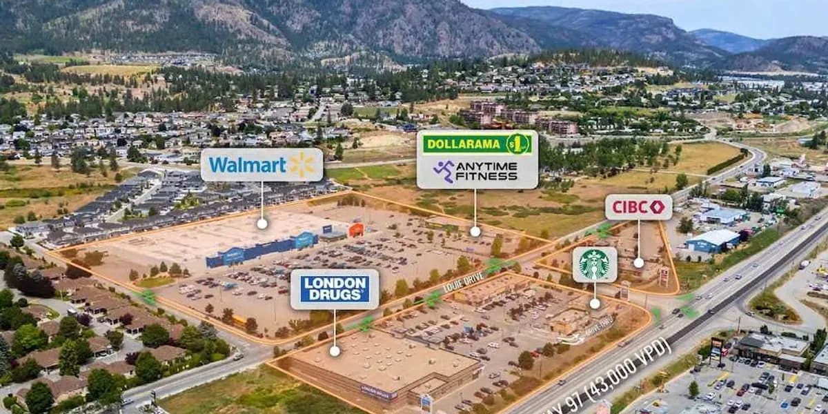 GWL Realty Lists 23-Acre Westbank Hub North Shopping Centre In West Kelowna