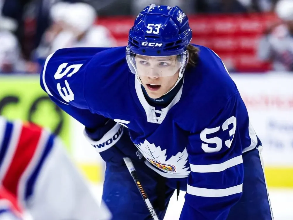 Easton Cowan's three points pace Marlies to Game 2 victory in Laval