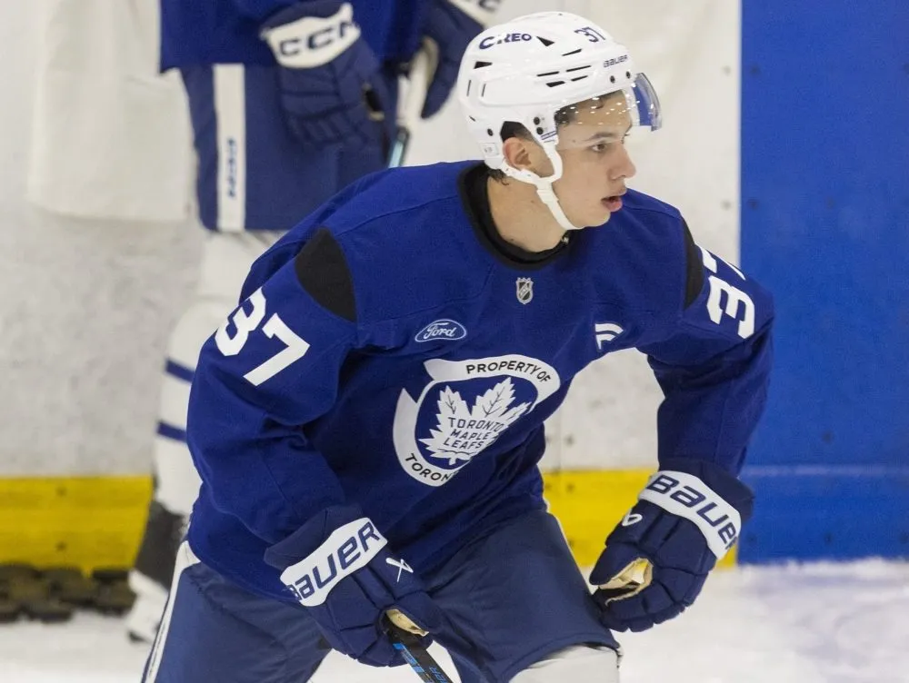 Why Maple Leafs prospect Alexander Bilecki has swagger in his step