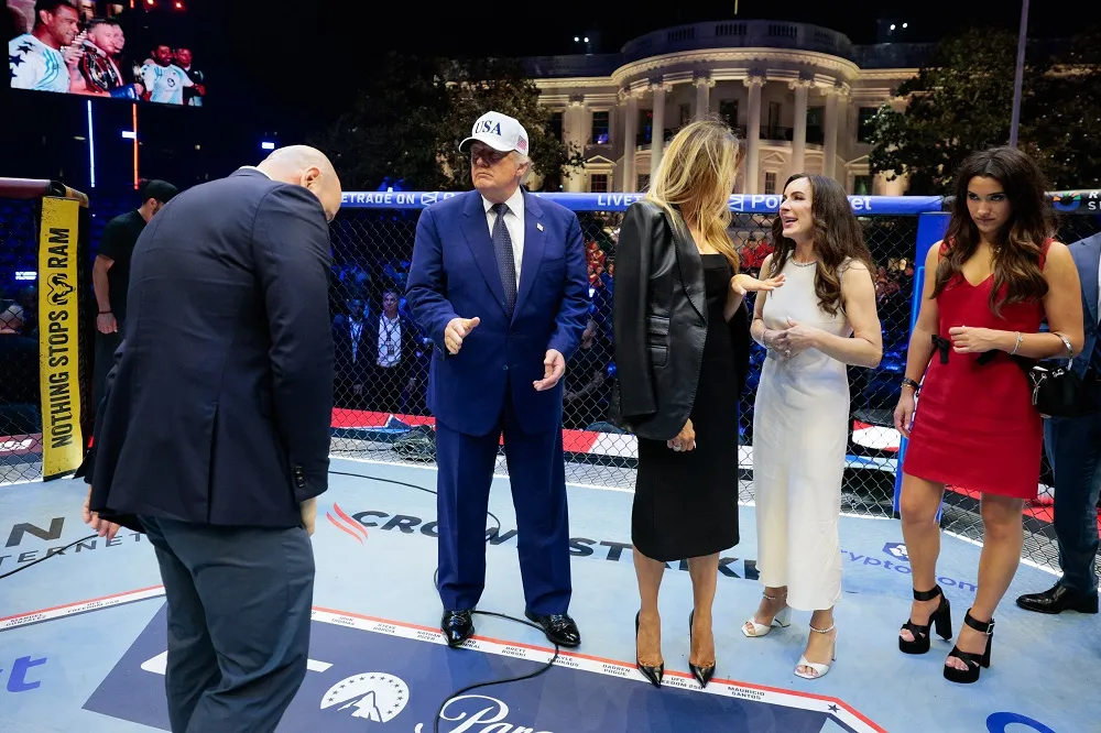 Trump has bruising birthday with UFC fight at White House