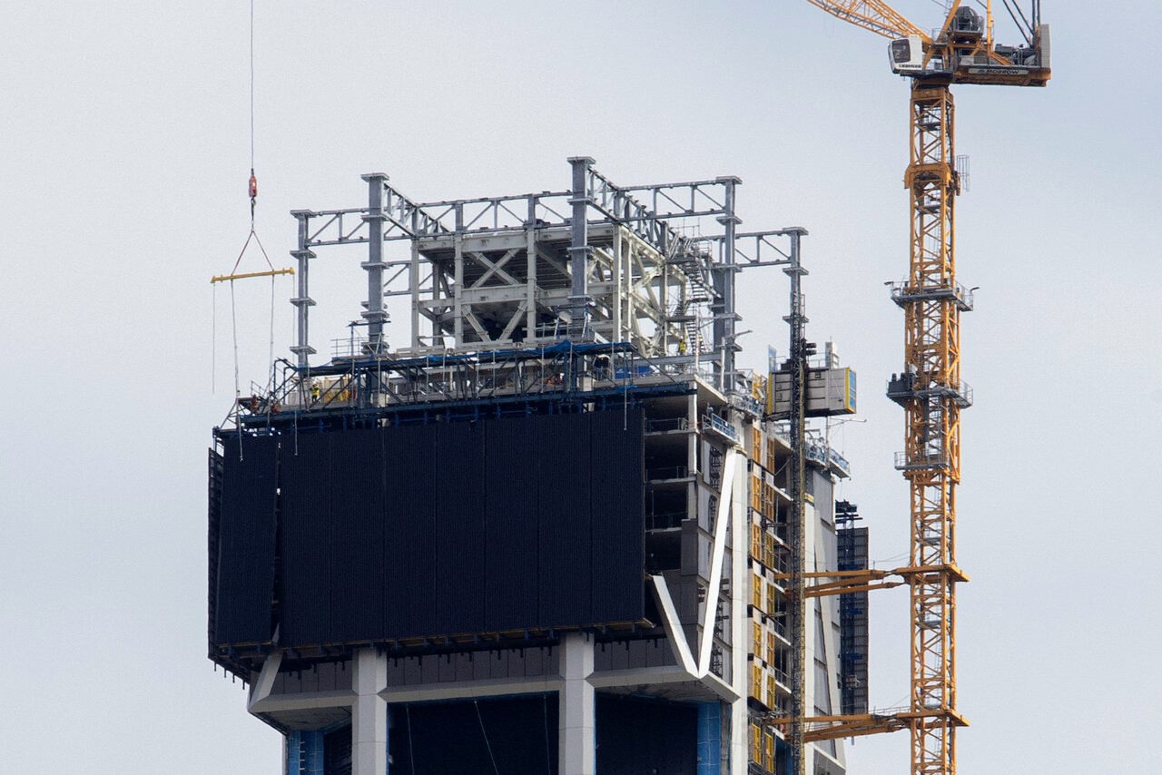 One Bloor West’s Wrap Coming Down as Crown Work Advances