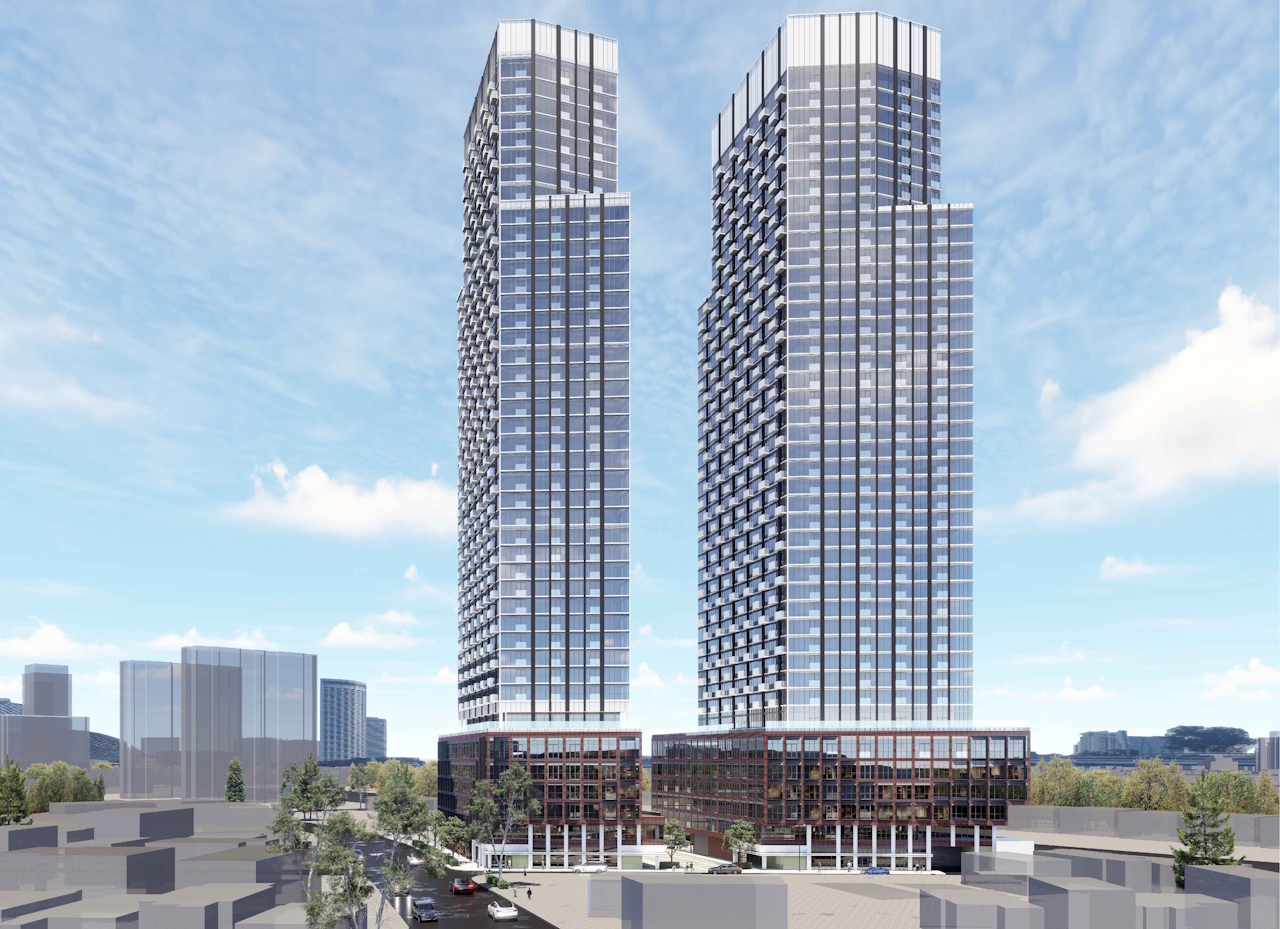 Two 43-Storey Towers Proposed in Expanded Plan Near Weston GO