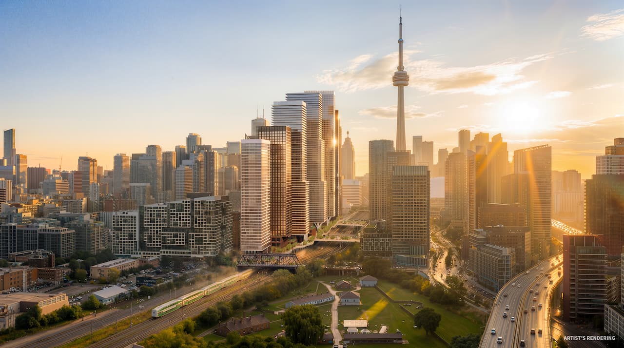 Fengate, LiUNA Unveil 'Toronto Rail Yards' Reworking of 'Rail Deck' Plans