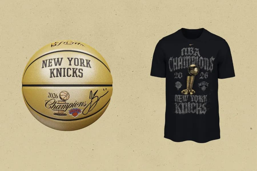 Knicks NBA Championship Merch Includes Official Locker Room T-Shirt, Signed Jalen Brunson Basketballs