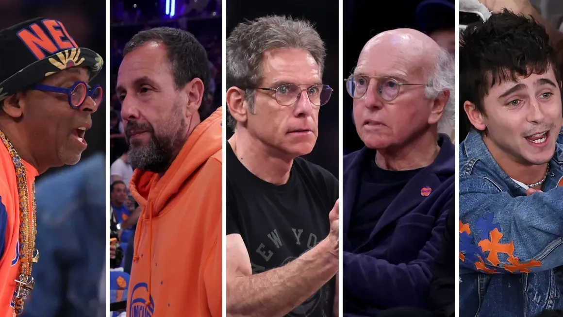 Spike Lee, Adam Sandler, Ben Stiller, Larry David, Timothée Chalamet and More Watch New York Knicks Pull Off Biggest C…