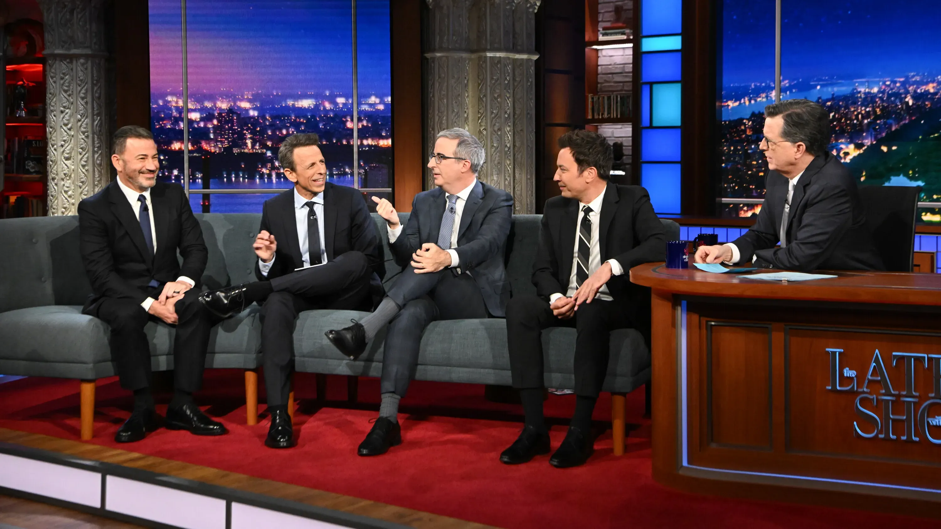 Jimmy Kimmel, John Oliver, Seth Meyers and Jimmy Fallon Discuss Donald Trump’s Obsession With Late-Night on Stephen Co…