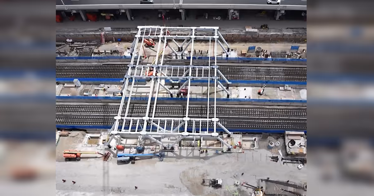 You can ride through Toronto's new futuristic transit hub during construction