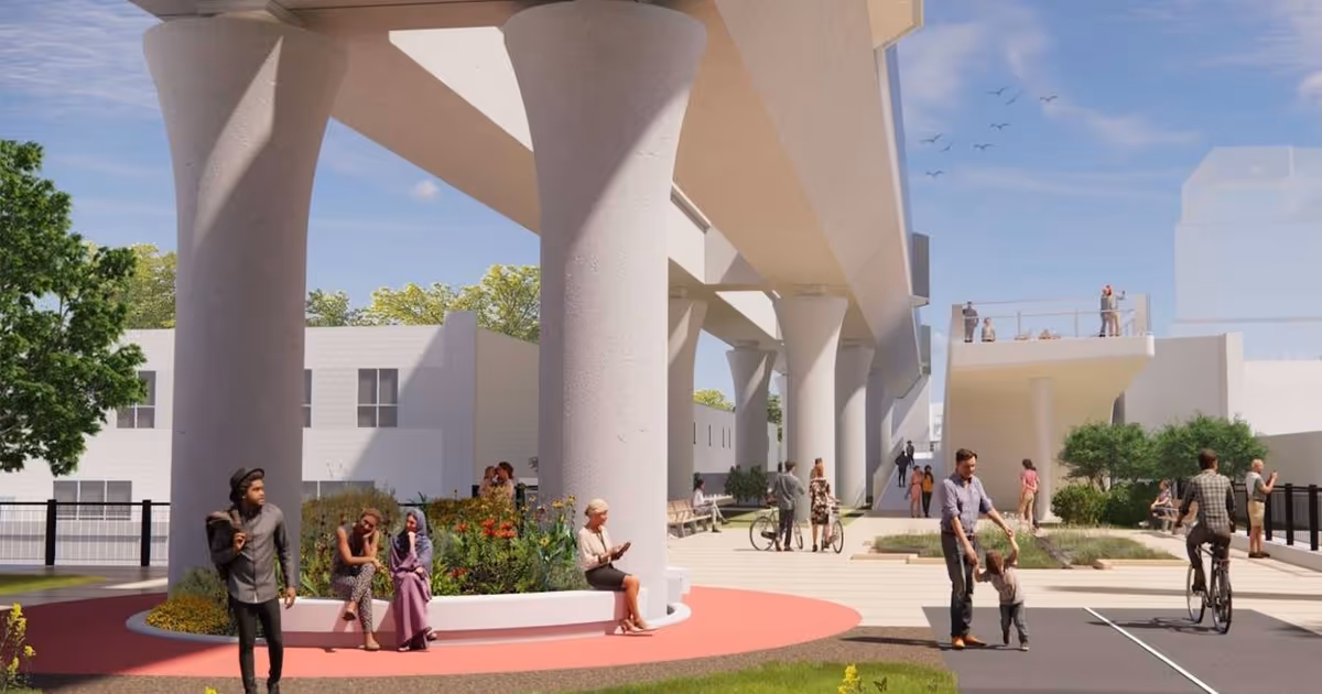 Toronto's new linear park under rail line still has long way to go before opening