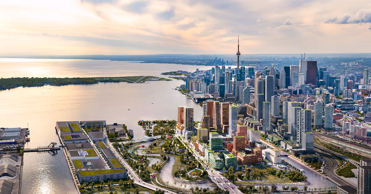 Trail winding through Toronto's new human-made island opens next month