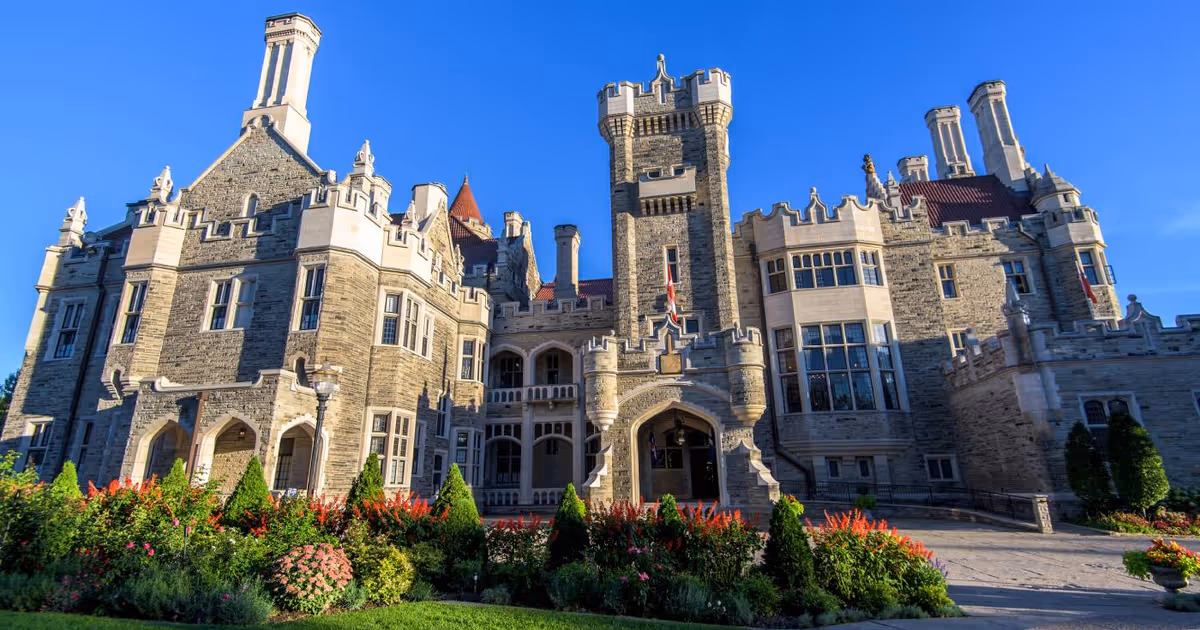 You can do yoga in the lush garden of this iconic Toronto castle this summer