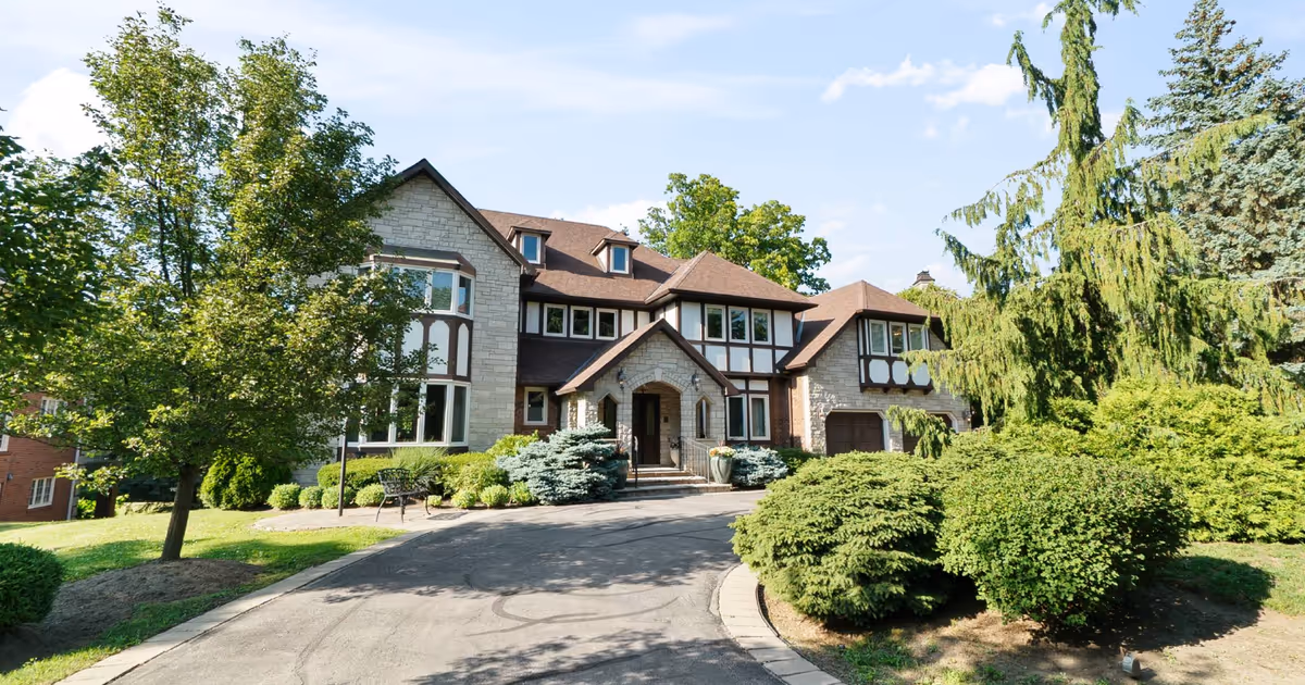 Old English luxury meets modern convenience in this stately Ontario home