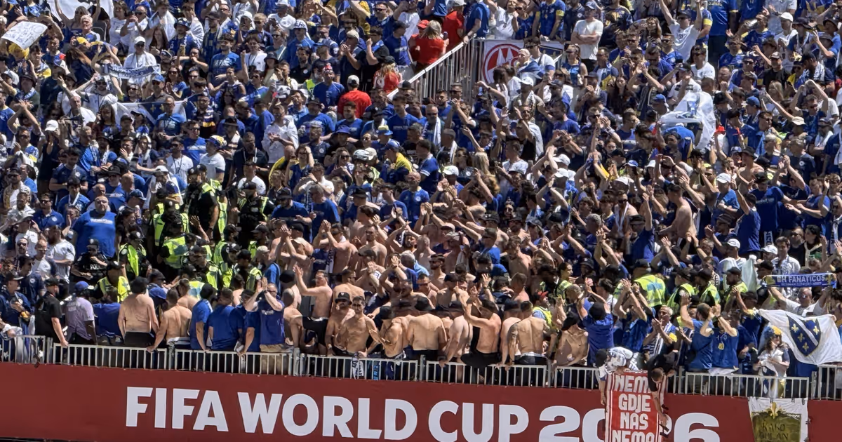 Bosnian fans arrested for assaulting Toronto police officer at FIFA World Cup match
