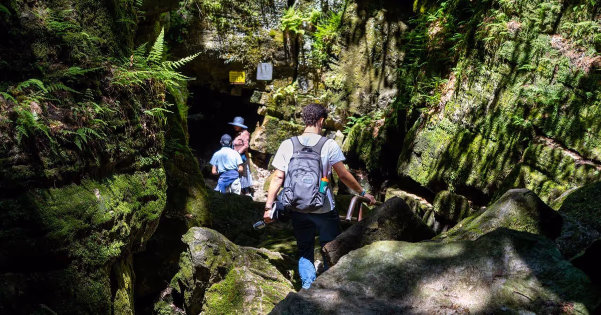 You can hike through caves over 20 metres below ground level at this Ontario park