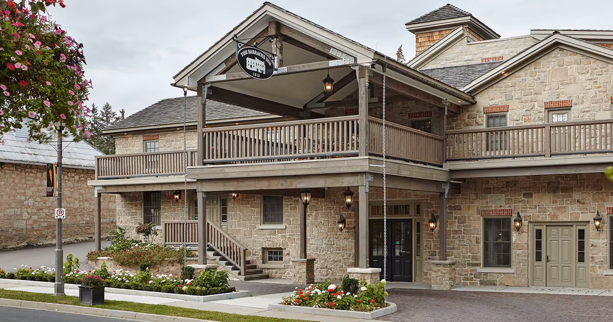 This Ontario hotel is built into a 200-year-old military barracks