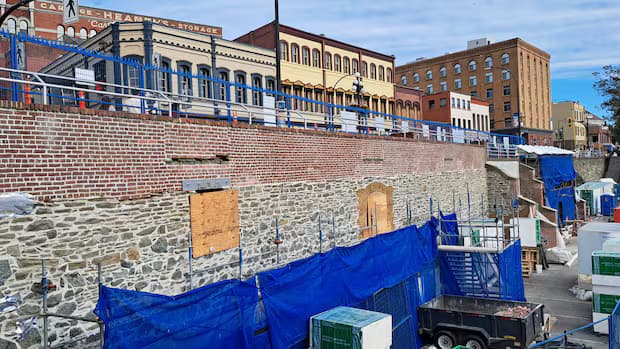 Artifacts of Victoria's past discovered by crews in sealed compartment beneath street