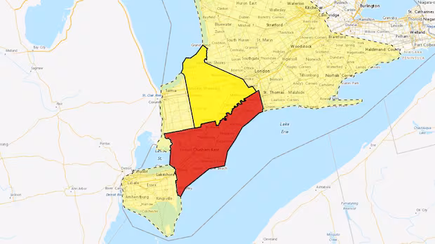 Severe thunderstorms trigger tornado warnings across southwestern Ontario