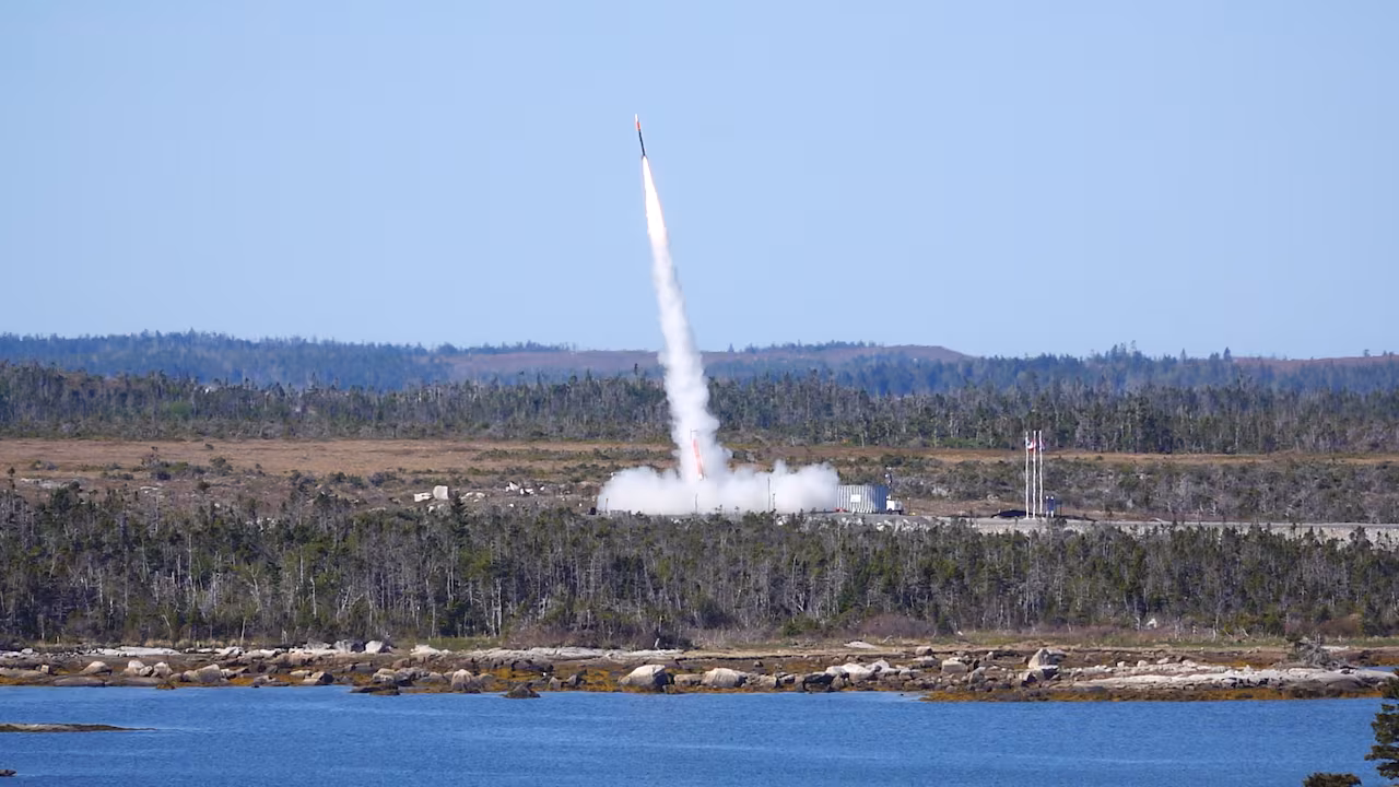 The moment a rocket launched from Canadian soil