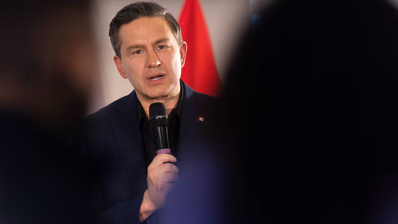 Pierre Poilievre holds a press conference
