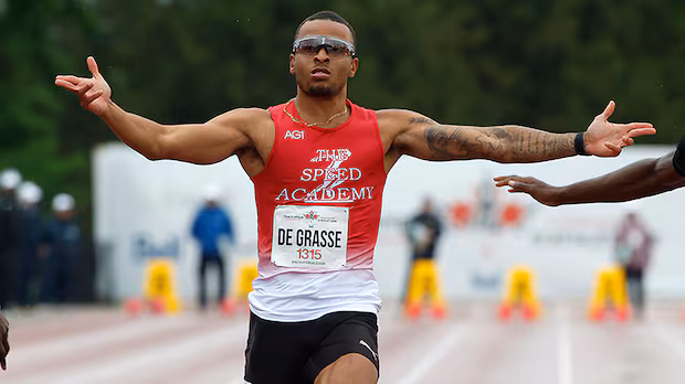 Andre De Grasse sprints to his second 200-metre win of season under 20 seconds
