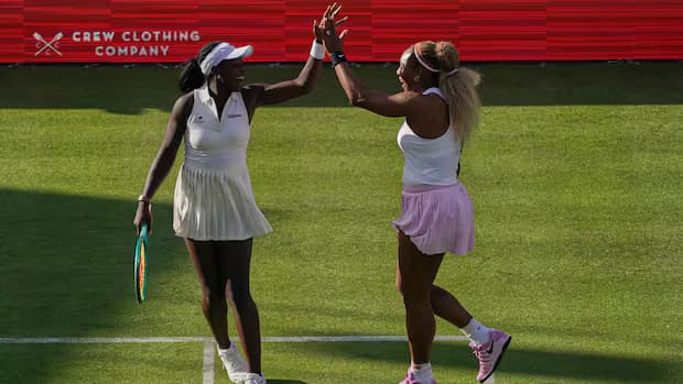 Serena Williams makes winning comeback in doubles with Canada's Victoria Mboko