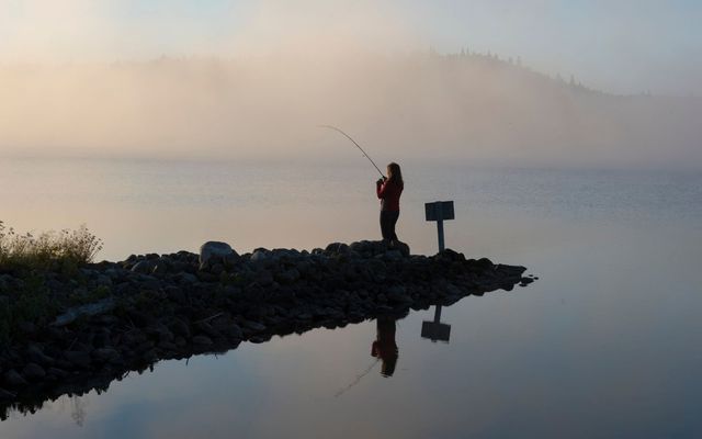 Fall fishing in northeastern Ontario