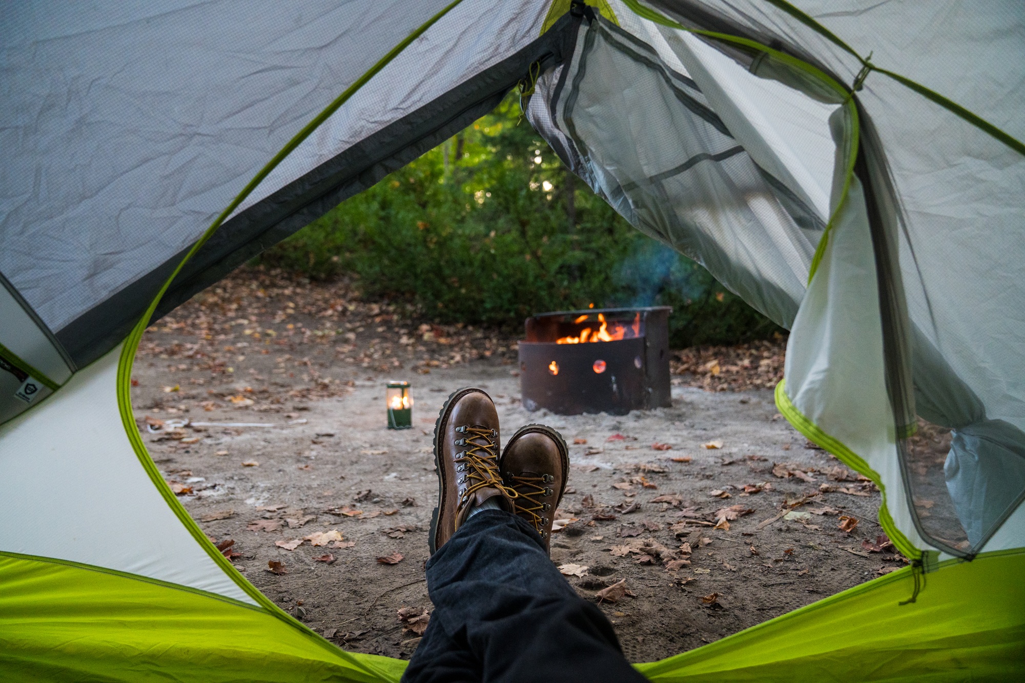 Fall camping in southwestern Ontario