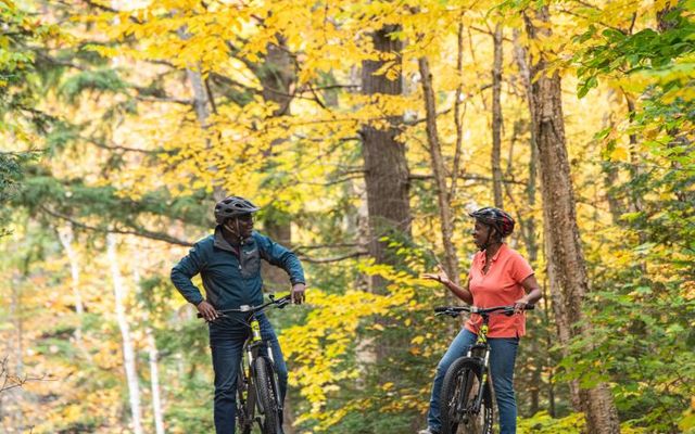 Fall biking at Ontario Parks