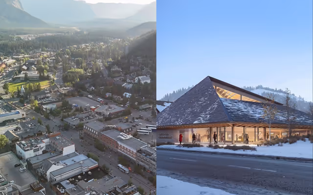 A huge new building is in the works in downtown Banff and here's what it'll look like