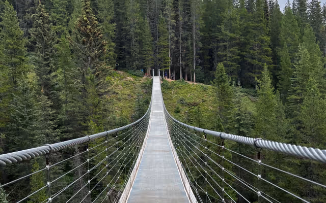 This hidden suspension bridge is now open in the Alberta Rockies