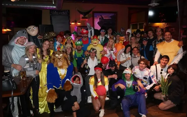 Calgary Flames players went all out with creative Halloween costumes