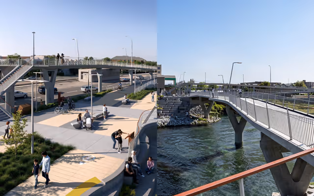 Construction underway on new $17M Calgary pedestrian bridge project
