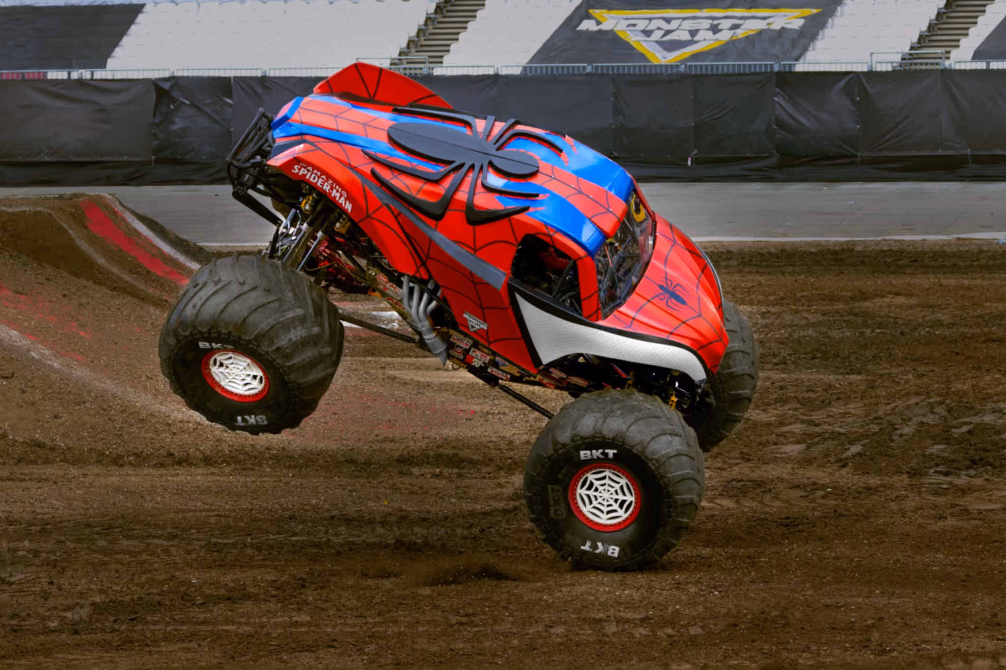 Monster Jam brings a nearly six-ton Spiderman-themed truck to Calgary this September